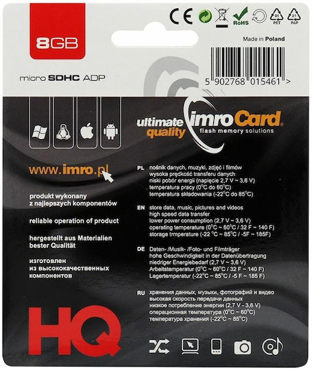 IMRO microSDHC 8GB Class 4 view 3