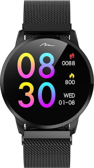 Media-Tech Geneva MT863 50mm Smartwatch with Heart Rate Monitor (Black) vue 3