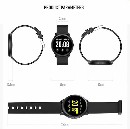 SPM KW19 Smartwatch with Heart Rate Monitor (Pink) vue 7