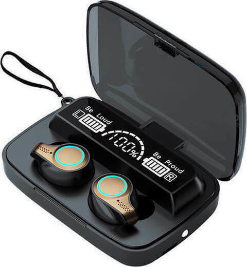 Newest M18 In-ear Bluetooth Handsfree Earphones with Charging Case Black view 2