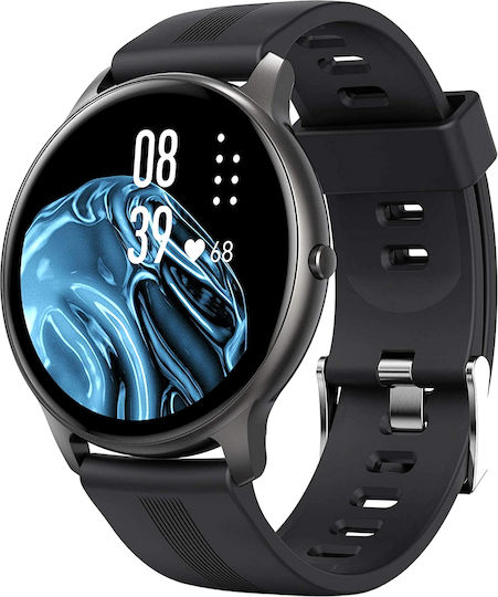 Smartwatch Idealstore Xtreme11 Weather Forecast Call Pickup Vibration Notifications Health Monitoring Functions 8 Sports Modes Bluetooth Curved Screen Waterproof Ip68 Compatible Ios Android Color Black view 1
