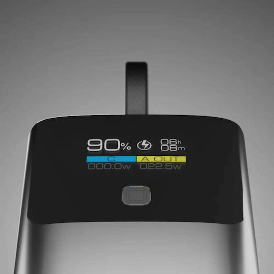 SBS Power Bank 10000mAh 20W with USB-A Port and USB-C Port Power Delivery Gray view 4