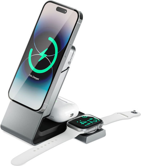 Alogic Matrix+ MagSafe Power Bank 5000mAh Gray view 4