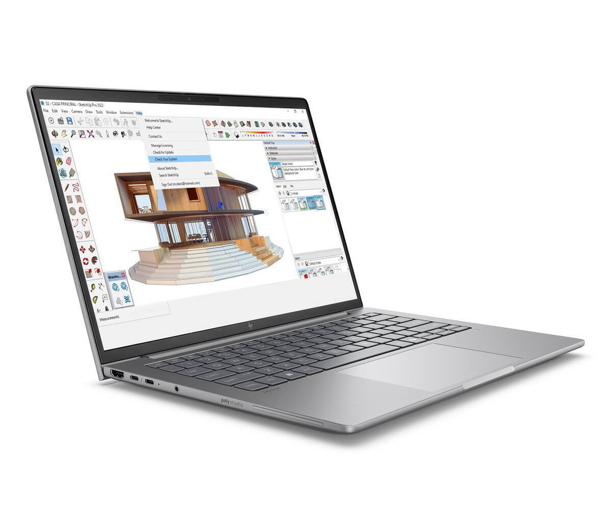 HP ZBook 8 G1i 14" IPS QHD+ 120Hz (Ultra 7-255H/32GB/1TB SSD/RTX 500 Ada/W11 Pro) (International English Keyboard) view 3