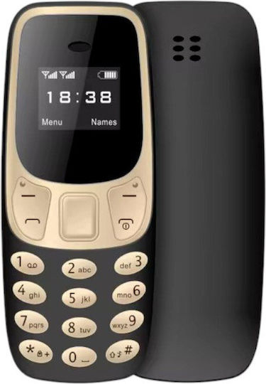 L8STAR BM10 Mini Dual SIM Mobile with Buttons Black / Gold view 1