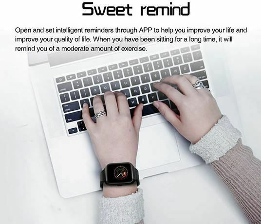 Z40 Smartwatch with Heart Rate Monitor (Black) view 3
