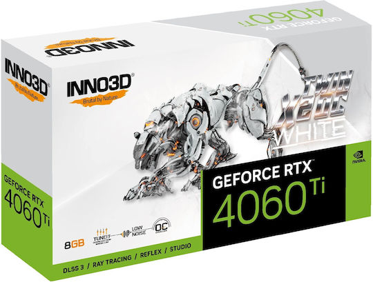 Inno 3D GeForce RTX 4060 Ti 8GB GDDR6 Twin X2 OC White Graphics Card Ansicht 4