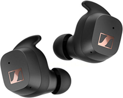 Sennheiser Sport True Wireless In-ear Bluetooth Handsfree Earphones with Sweat Resistance and Charging Case Black vue 4
