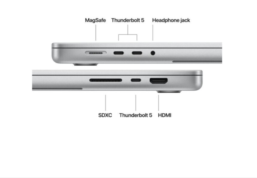 Apple MacBook Pro 16.2" IPS Retina Display 120Hz (M5 Max-18-Core/64GB/2TB SSD/40-Core GPU) Nano Texture Silver (International English Keyboard) view 3