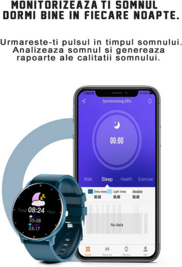 GF 46mm Smartwatch with Heart Rate Monitor (Turquoise) vue 2