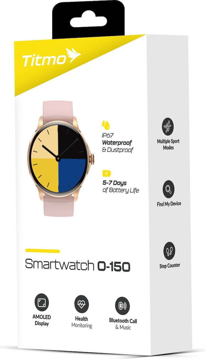 Titmo Smartwatch O-150 Amoled Bluetooth Call Pink view 6