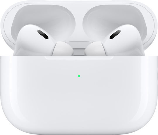 Apple AirPods Pro 2 με MagSafe Charging Case (USB‑C) In-ear Bluetooth Handsfree Earphones with Sweat Resistance and Charging Case White view 3