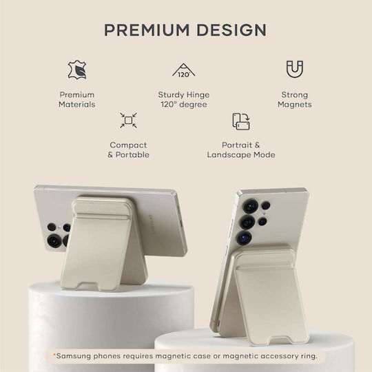 Satechi OntheGo MagSafe Power Bank 5000mAh 15W with USB-C Port Beige view 5