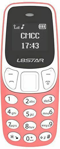 L8STAR BM10 Mini Dual SIM Mobile with Buttons Pink view 3