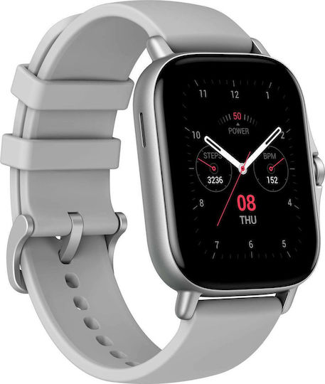 Amazfit GTS 2 Aluminium 43mm Waterproof Smartwatch with Heart Rate Monitor (Urban Grey) vue 3