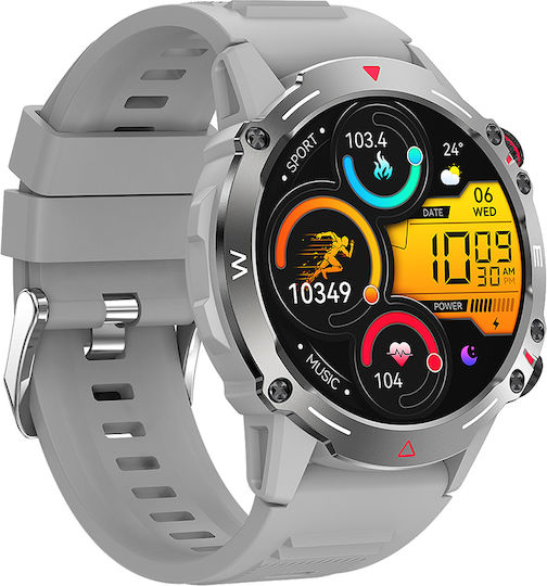 XO J7 Smartwatch with Heart Rate Monitor (Gray) view 2