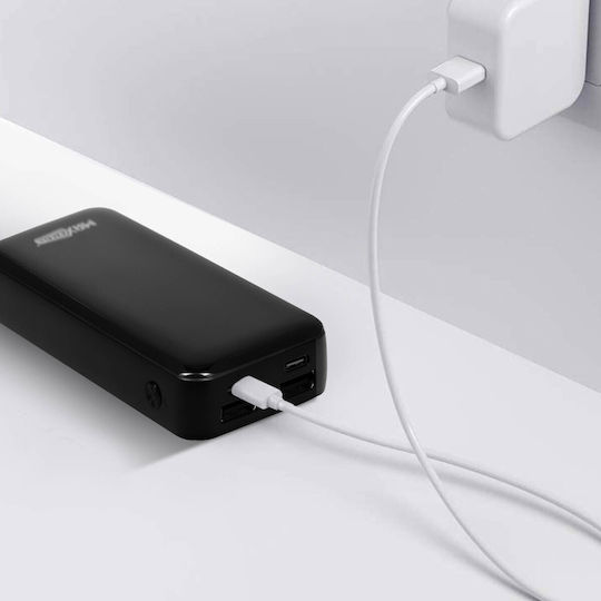 Maxexcell Power Bank 10000mAh with 2 USB-A Ports Black view 5