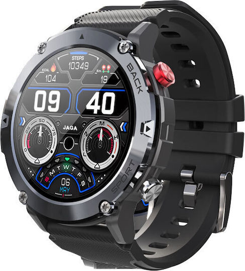 Jaga JS14 Smartwatch with Heart Rate Monitor (Black) vue 2