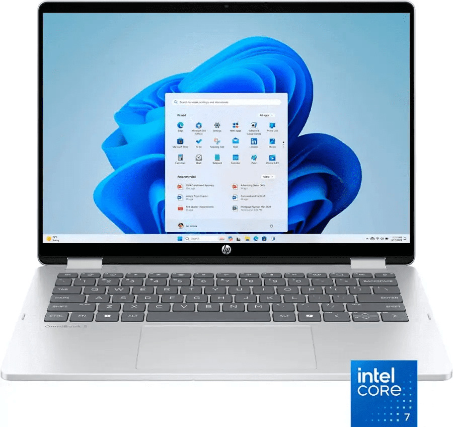 HP OmniBook 5 Flip 14-fp0023dx 14" IPS FHD+ Touchscreen (Core 7-150U/16GB/512GB SSD/W11 Home) (US Keyboard) view 2