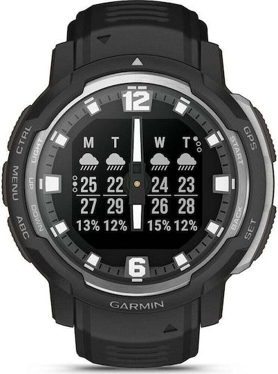 Garmin Instinct Crossover 45mm Waterproof Smartwatch with Heart Rate Monitor (Black) view 2