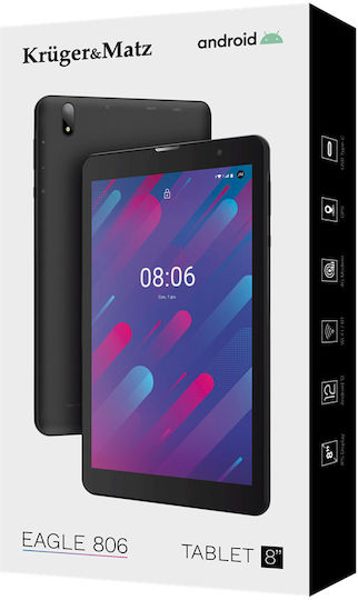 Kruger & Matz Eagle 806 4G 8" Tablet (3GB/32GB) Black view 8