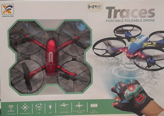 Traces Drone 2.4 GHz with Camera Red