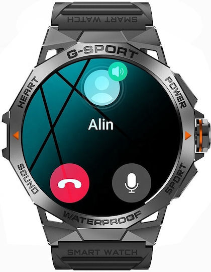 Microwear K62 Smartwatch with Heart Rate Monitor (Black) view 4