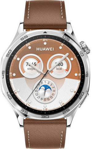 Huawei Watch GT 5 Stainless Steel 46mm Waterproof with Heart Rate Monitor (Brown) view 2