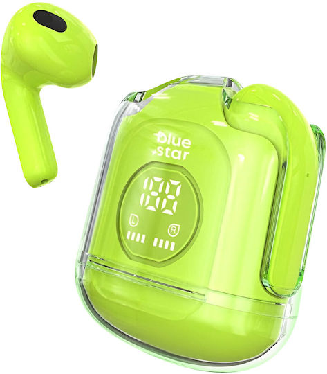 Blue Star Fi22 Earbud Bluetooth Handsfree Earphones with Charging Case Green view 4