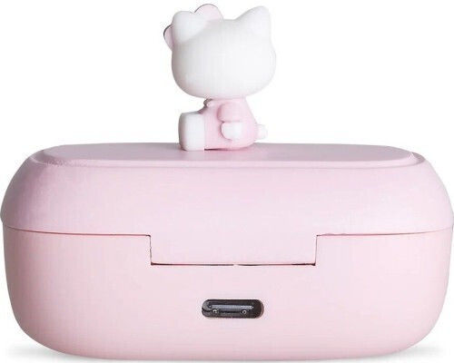 OTL Hello Kitty 3D Character In-ear Bluetooth Handsfree Earphones with Charging Case Pink view 4
