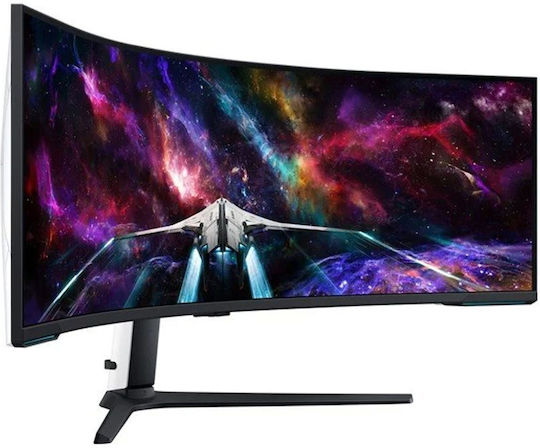 Samsung Odyssey Neo G9 G95NC Ultrawide VA HDR Curved Gaming Monitor 57" 7680x2160 240Hz with Response Time 1ms GTG view 3