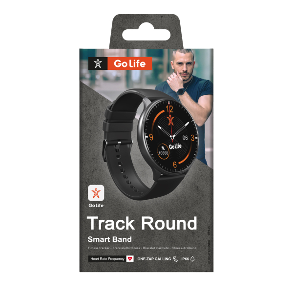 SBS Roundtrack Smartwatch with Heart Rate Monitor Black vista 2