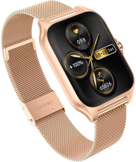 Garett GRC Style Smartwatch with Heart Rate Monitor (Rose Gold) view 7