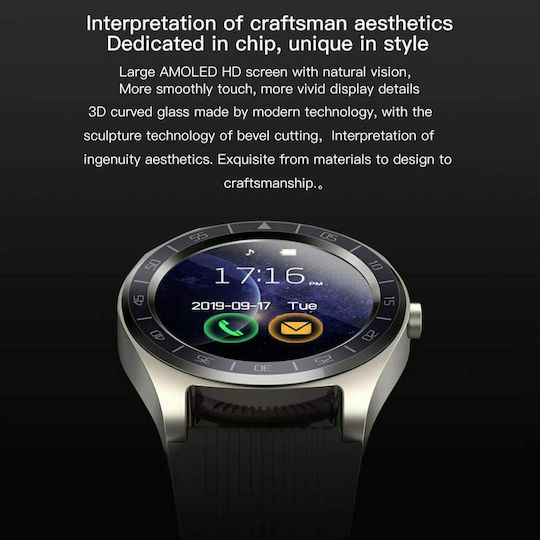 Ezra SW32 Smartwatch with Heart Rate Monitor (Black) view 3