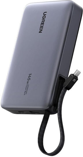 Ugreen PB551 Power Bank 20000mAh 145W with USB-A Port and USB-C Port Power Delivery Gray view 6