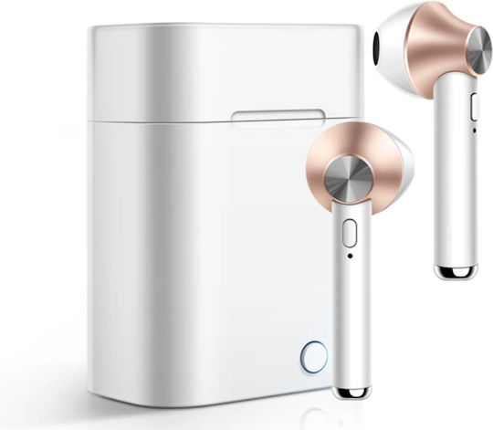 Eko Jeez In-ear Bluetooth Handsfree Earphones with Sweat Resistance and Charging Case Gold view 1