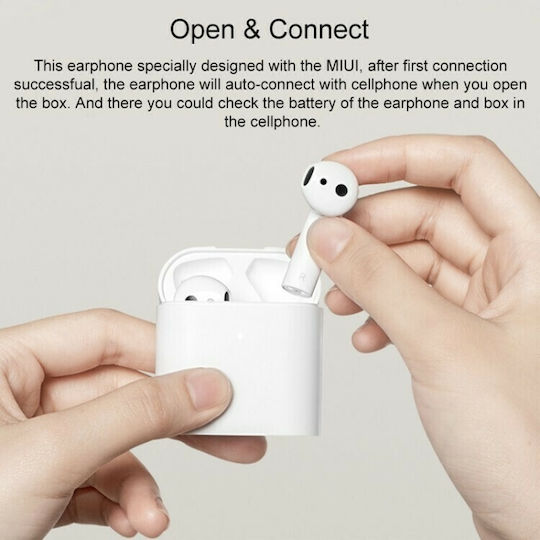 Xiaomi Mi Air 2S Earbud Bluetooth Handsfree Earphones with Charging Case White view 6
