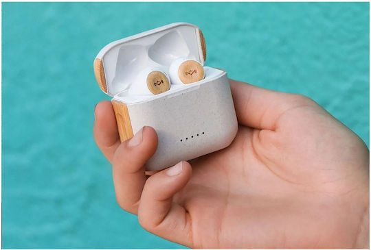 The House Of Marley Rebel Earbud Bluetooth Handsfree Earphones with Charging Case Cream Ansicht 7