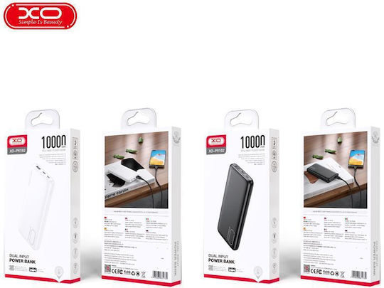 XO PR182 Power Bank 10000mAh with USB-A Port and USB-C Port Black view 7