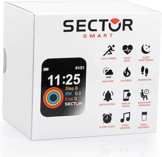 Sector S03 Smartwatch with Heart Rate Monitor (Silver Stainless Steel) view 5