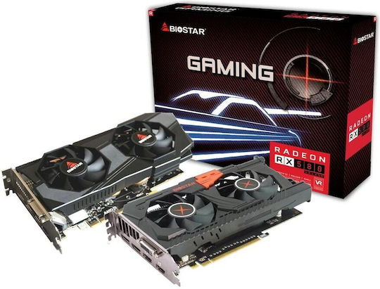 Biostar Radeon RX 580 8GB GDDR5 Graphics Card view 1