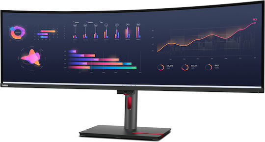 Lenovo ThinkVision P49w-30 Ultrawide IPS Curved Monitor 49" 5120x1440 with Response Time 6ms GTG view 2
