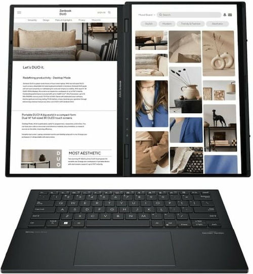 Asus ZenBook Duo 14 OLED UX8406MA-PZ271W 14" 120Hz (Ultra 9-185H/32GB/2TB SSD/W11 Home) Inkwell Gray (ES Keyboard) view 2