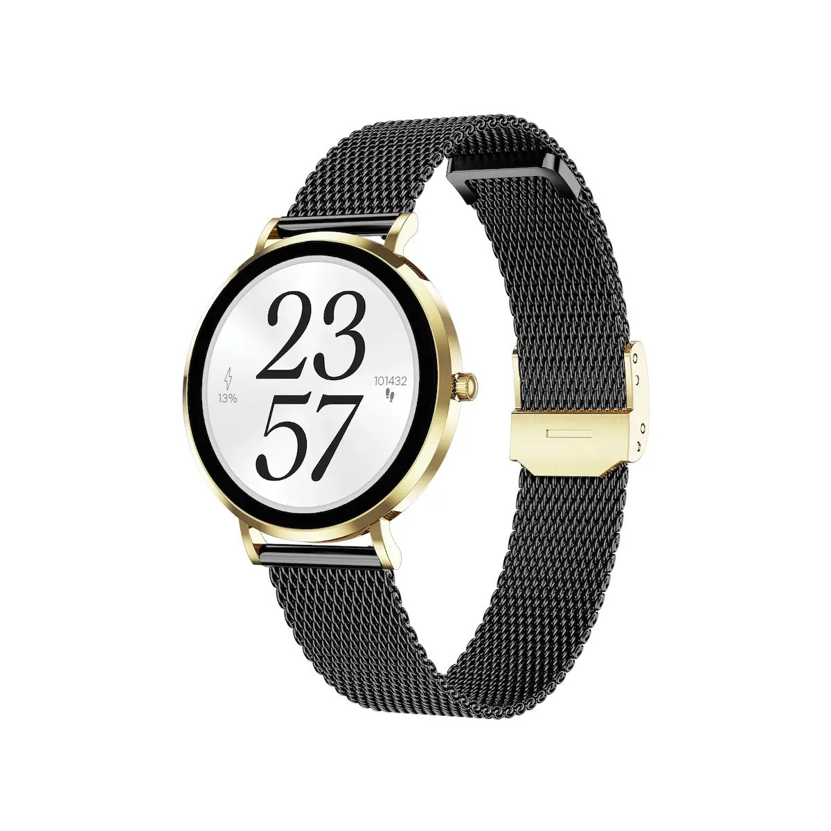 MaxCom FW28 Selen Mini Stainless Steel 40mm Smartwatch with Heart Rate Monitor Gold view 1