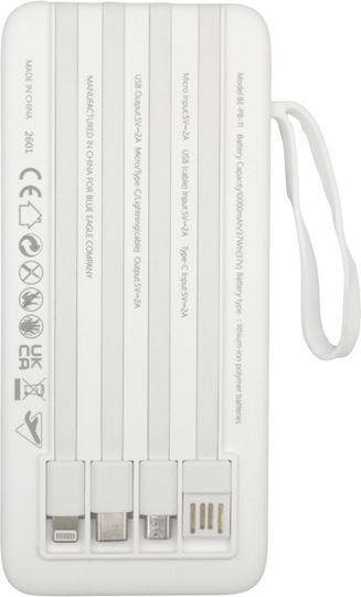 Blue Eagle BE-PB-12 Power Bank 20000mAh White προβολή 4