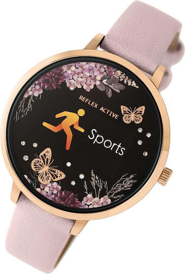 Reflex Active Series 03 Stainless Steel 38mm Smartwatch (Pink) view 2