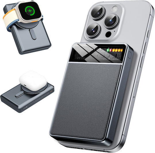 ED537 MagSafe Power Bank 10000mAh 20W Gray view 1