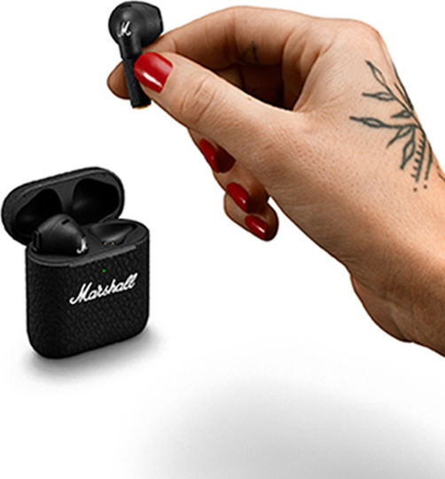 Marshall Minor III Earbud Bluetooth Handsfree Earphones with Sweat Resistance and Charging Case Black vista 8
