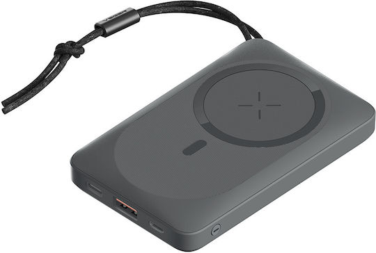 Veger MagOn Magnetic Wireless MagSafe Power Bank 10000mAh 20W with USB-A Port and USB-C Port Power Delivery / Quick Charge 3.0 Gray view 2