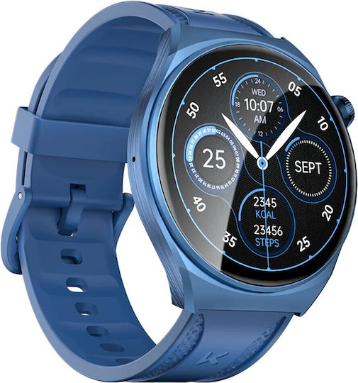 Kumi GW6 Smartwatch with Heart Rate Monitor (Blue)